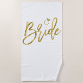 Imitate Goldbrille mit Klingeltücher Strandtuch