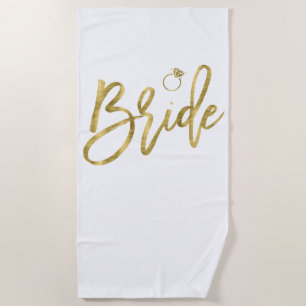Imitate Goldbrille mit Klingeltücher Strandtuch