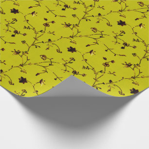 Imitate Goldenen Fell Blumenstrauch Blume Geschenkpapier