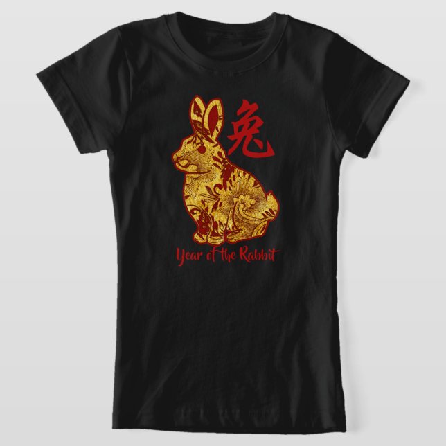 Imitate goldenes Jahr des Kaninchens T-Shirt (Ablage )