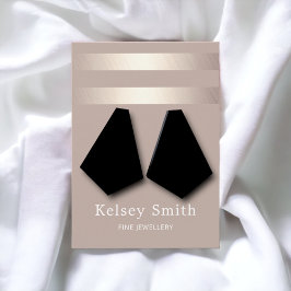 Imitate Goldfolie auf Bronze Earring Display Card