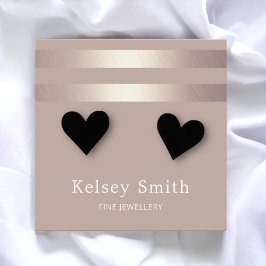 Imitate Goldfolie auf Bronze Earring Display Card