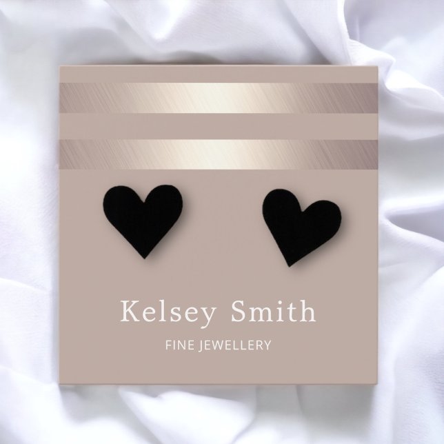 Imitate Goldfolie auf Bronze Earring Display Card (Von Creator hochgeladen)