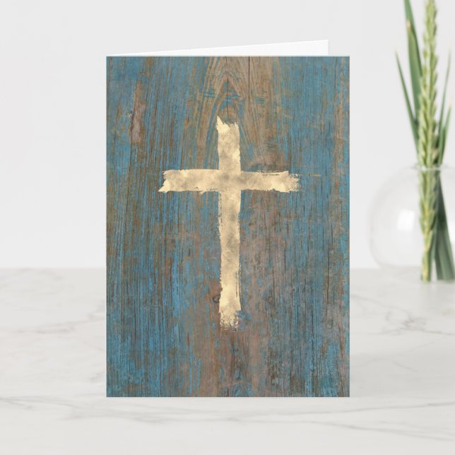 Imitate Goldfolie kreuzen religiöse Karte (Vorderseite)
