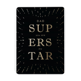 Imitate Goldfolie Papa ist Superstar Vaterzeitmagn Magnet