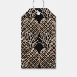 Imitate Goldleaf Ananas-Collage Geschenkanhänger