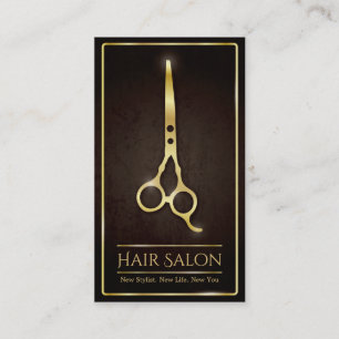 Imitate Goldschere Friseursalon Visitenkarte