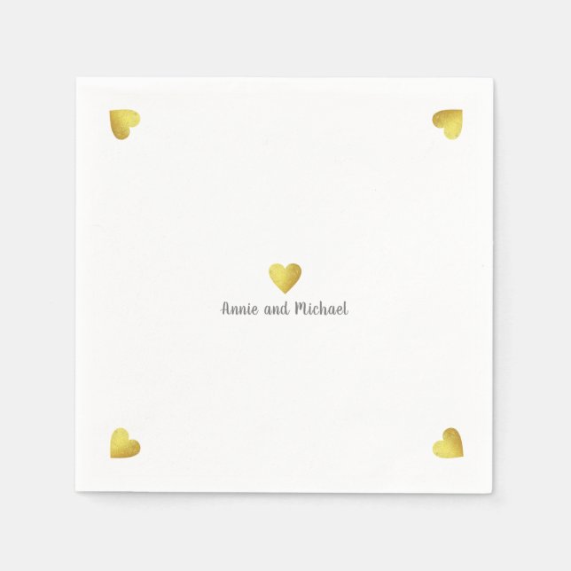 Imitate Golfherzen Liebe Serviette (Vorderseite)