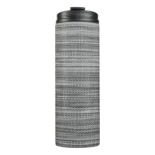 Imitate Grau-Fabric Thermal Tumbler Thermosbecher