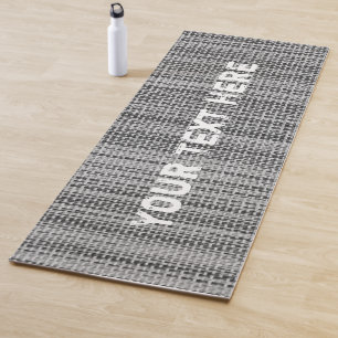 Imitate Grau Stoff Yoga Mat mit benutzerdefinierte Yogamatte