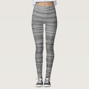 Imitate Grau Stoffe Leggings