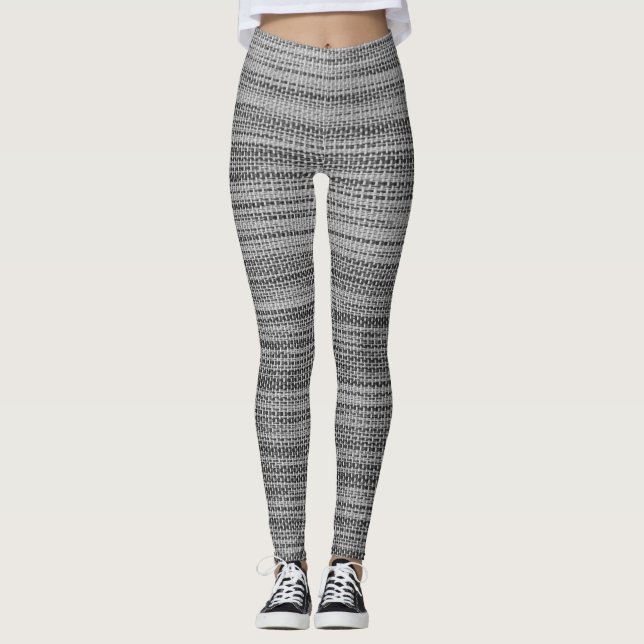 Imitate Grau Stoffe Leggings (Vorderseite)
