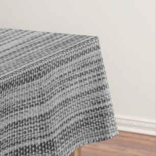 Imitate Grau Stoffgewebe Tischdecke