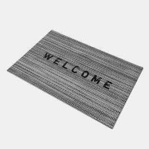 Imitate Gray Fabric Doormat Empfang Fußmatte