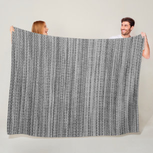 Imitate Gray Fabric Fleece Blanket - Modern
