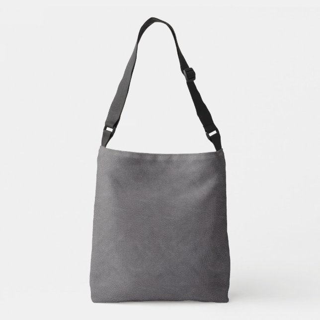 Imitate Gray Leather Tragetaschen Mit Langen Trägern (Rückseite)