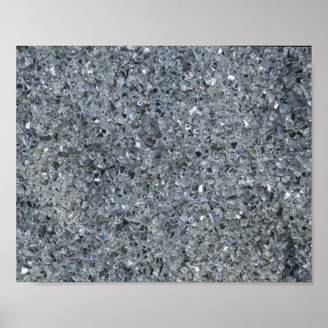 Imitate Gray Sparkle Poster (Vorne)