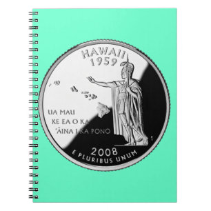 Imitate Hawaii Staat Quarter Notizblock