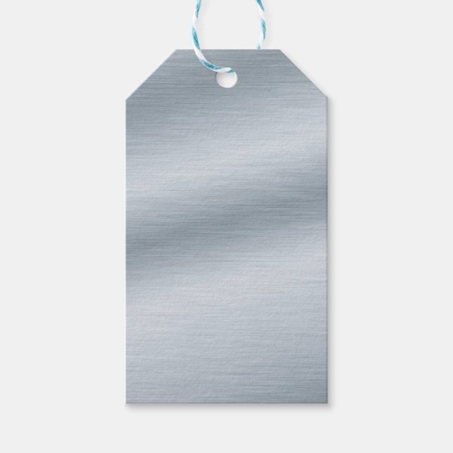 Imitate - Hintergrund gebürstet Geschenkanhänger (Vorderseite)