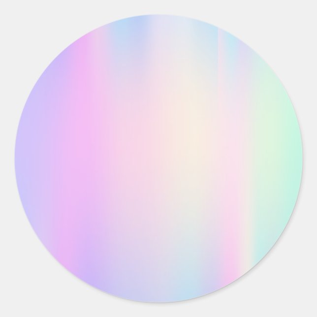Imitate Holo Trendy Classic Round Sticker (Vorderseite)