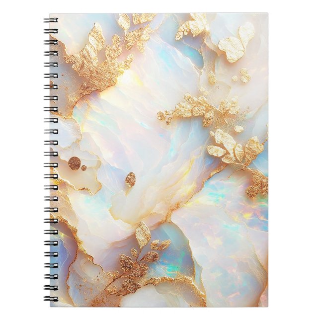 Imitate Holografische Iridescent Opal Crystal Fant Notizblock (Vorderseite)