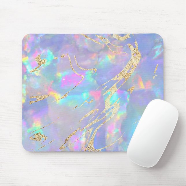 Imitate holografische Opal-Mauspad Mousepad (Mit Mouse)