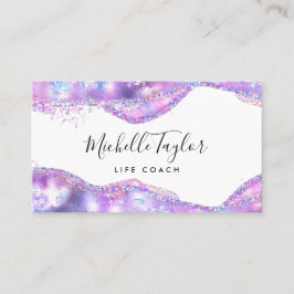 Imitate holografischer irisierender opaler Stein Visitenkarte