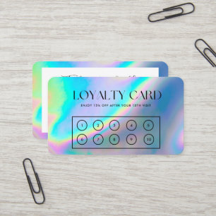 Imitate Holographic Elegante Loyalty Card Visitenkarte