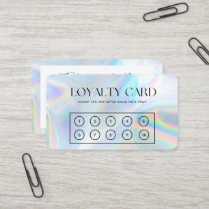 Imitate Holographic Elegante Loyalty Card Visitenkarte