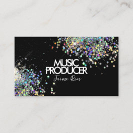 Imitate Holographic Music Producer Black Visitenkarte