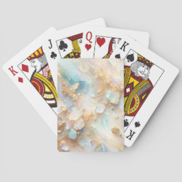 Imitate Holographic Opal Moonstone Gold Butterfly Spielkarten