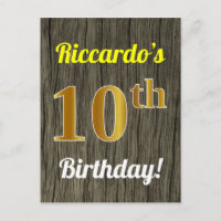 Imitate Holz, Imitate Gold 10. Geburtstag & Indivi