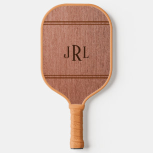 Imitate Holzkorn mit Monogramm Pickleball Schläger