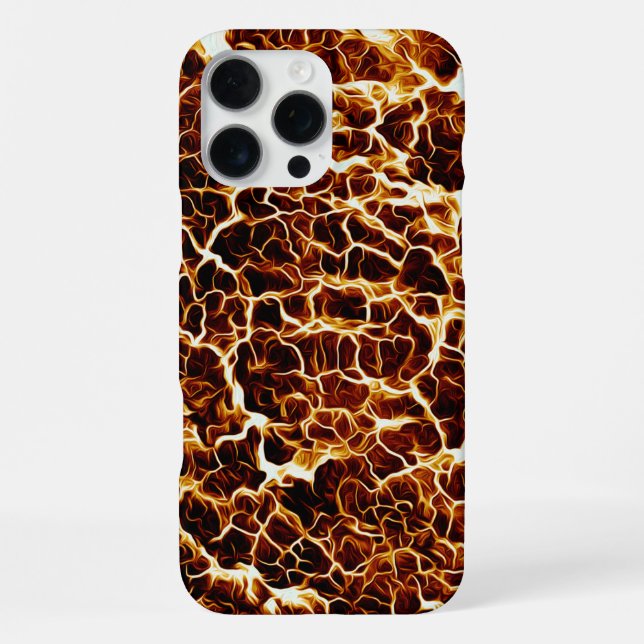 Imitate Hot Lava Textur iPhone 16 Pro Max Hülle (Rückseite)