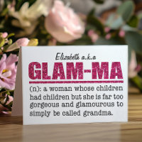 Imitate Hot Pink Glitzer Glam-Ma