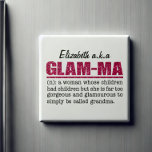 Imitate Hot Pink Glitzer Glam-Ma Magnet<br><div class="desc">Imitate Hot Pink Glitzer Glam-Ma Magnet - Für einige von uns kommt es auf natürliche Weise, glamourös und fabelhaft zu sein. Zeigen Sie Ihre innere Diva und ewig Glam-Einstellung mit diesem sehr coolen Imitat Glitzer Hot-Rosa Glam-Ma Magneten. Mit seiner Definition: "Glam-ma ist eine Frau, deren Kinder Kinder hatten, aber viel...</div>