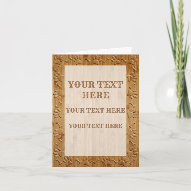 Imitate, Hundeschlitten und Knochen aus Holz (Vorderseite)