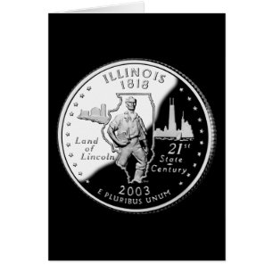 Imitate Illinois Staat Quarter
