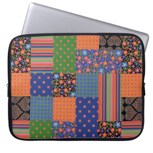 Imitate im Folklostik Patchwork Laptop Sleeve