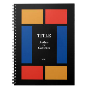 Imitate im Glass-Stil Farbiges Notebook Notizblock