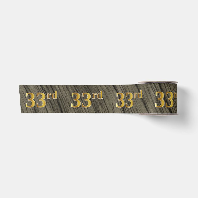 Imitate/Imitation Gold "33." Veranstaltungsnummer  Satinband (Vorderseite)