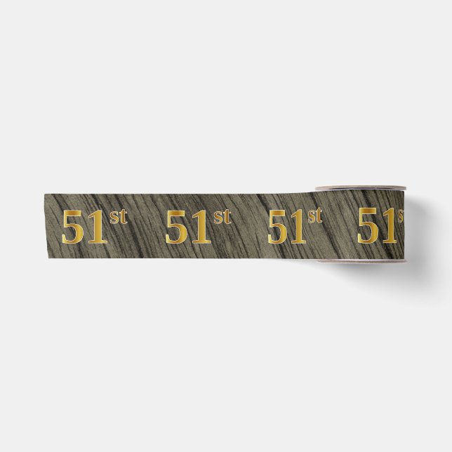 Imitate/Imitation Gold "51." Veranstaltungsnummer  Satinband (Vorderseite)