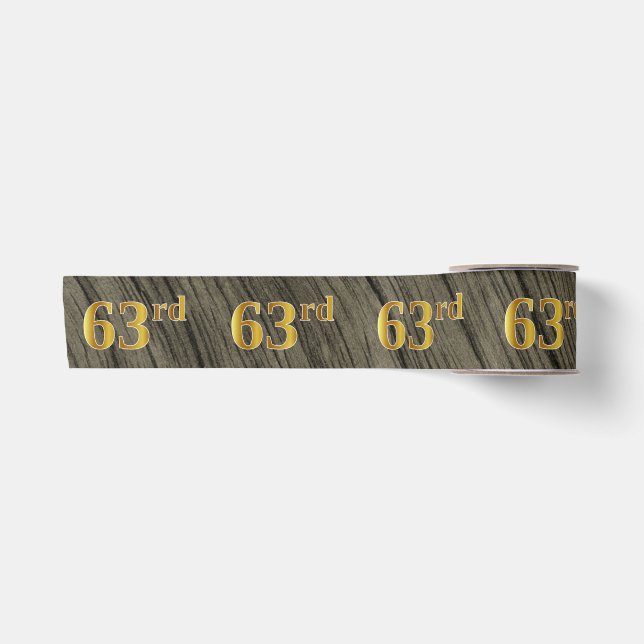 Imitate/Imitation Gold "63." Veranstaltungsnummer  Satinband (Vorderseite)