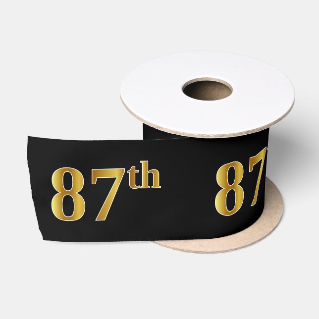 Imitate/Imitation Gold "87." Veranstaltungsnummer  Satinband (Spule)