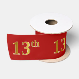 Imitate/Imitation Gold Look "13." Event Number (ro Satinband