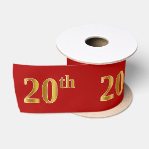Imitate/Imitation Gold Look "20." Event Number (ro Satinband