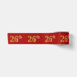 Imitate/Imitation Gold Look "26." Event Number (ro Satinband