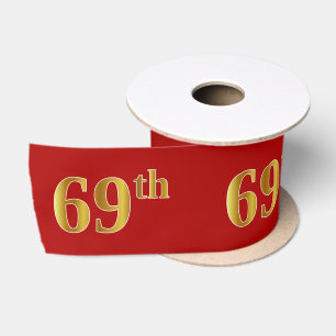 Imitate/Imitation Gold Look "69." Event Number (ro Satinband
