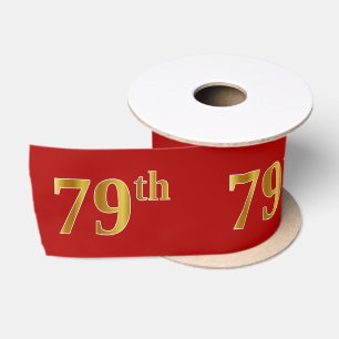 Imitate/Imitation Gold Look "79." Event Number (ro Satinband