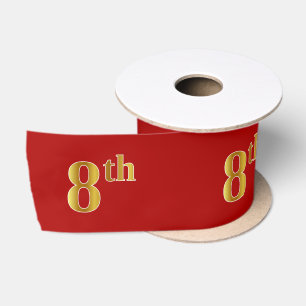 Imitate/Imitation Gold Look "8th" Event Number (ro Satinband
